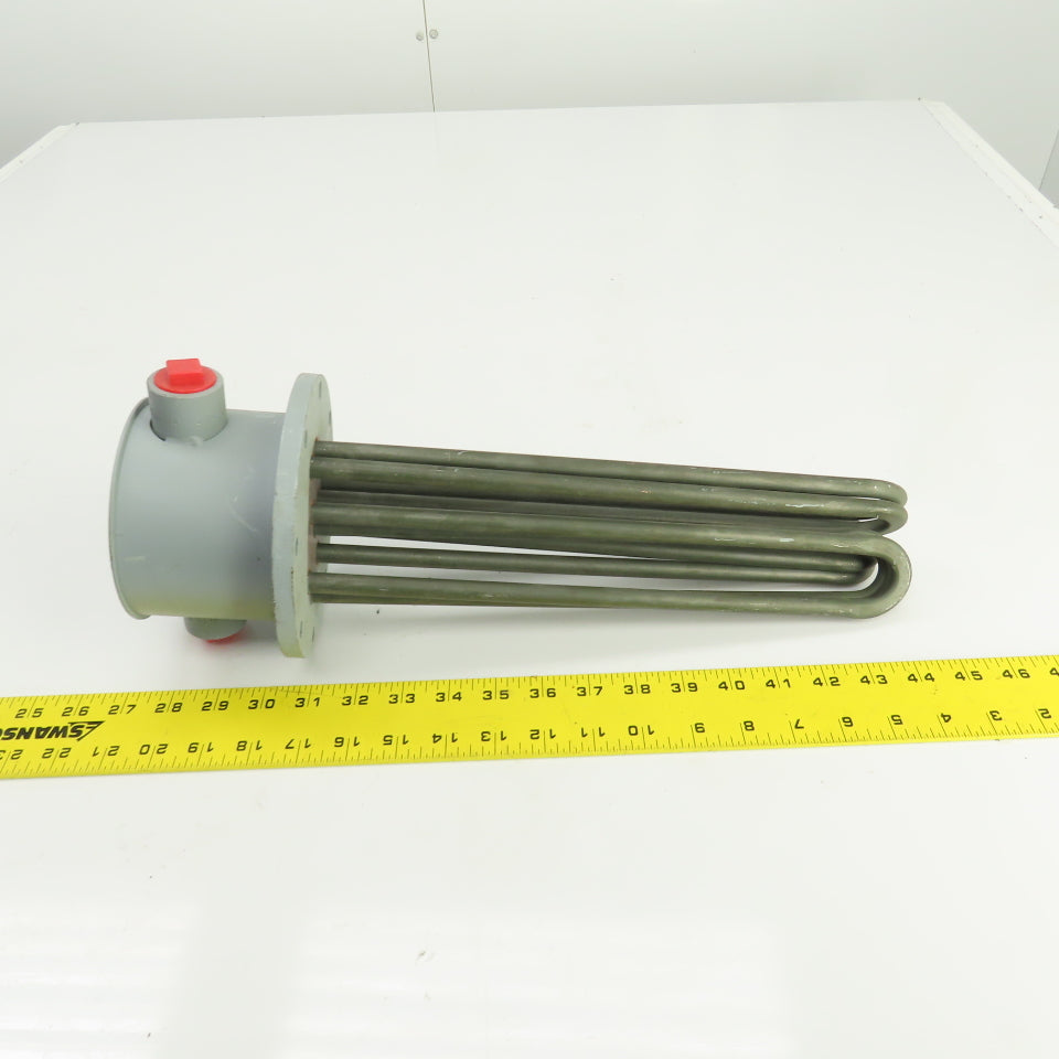 Mokon 011023 Flanged Immersion Heater Incoloy 9KW 230V 13 1/8" Long