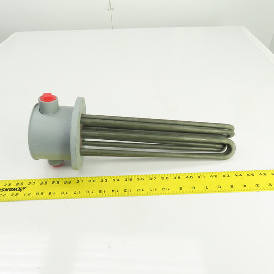 Mokon 011023 Flanged Immersion Heater Incoloy 9KW 230V 13 1/8" Long