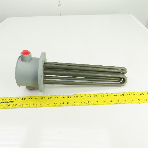 Mokon 011023 Flanged Immersion Heater Incoloy 9KW 230V 13 1/8" Long