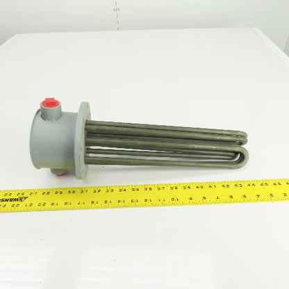 Mokon 011023 Flanged Immersion Heater Incoloy 9KW 230V 13 1/8" Long