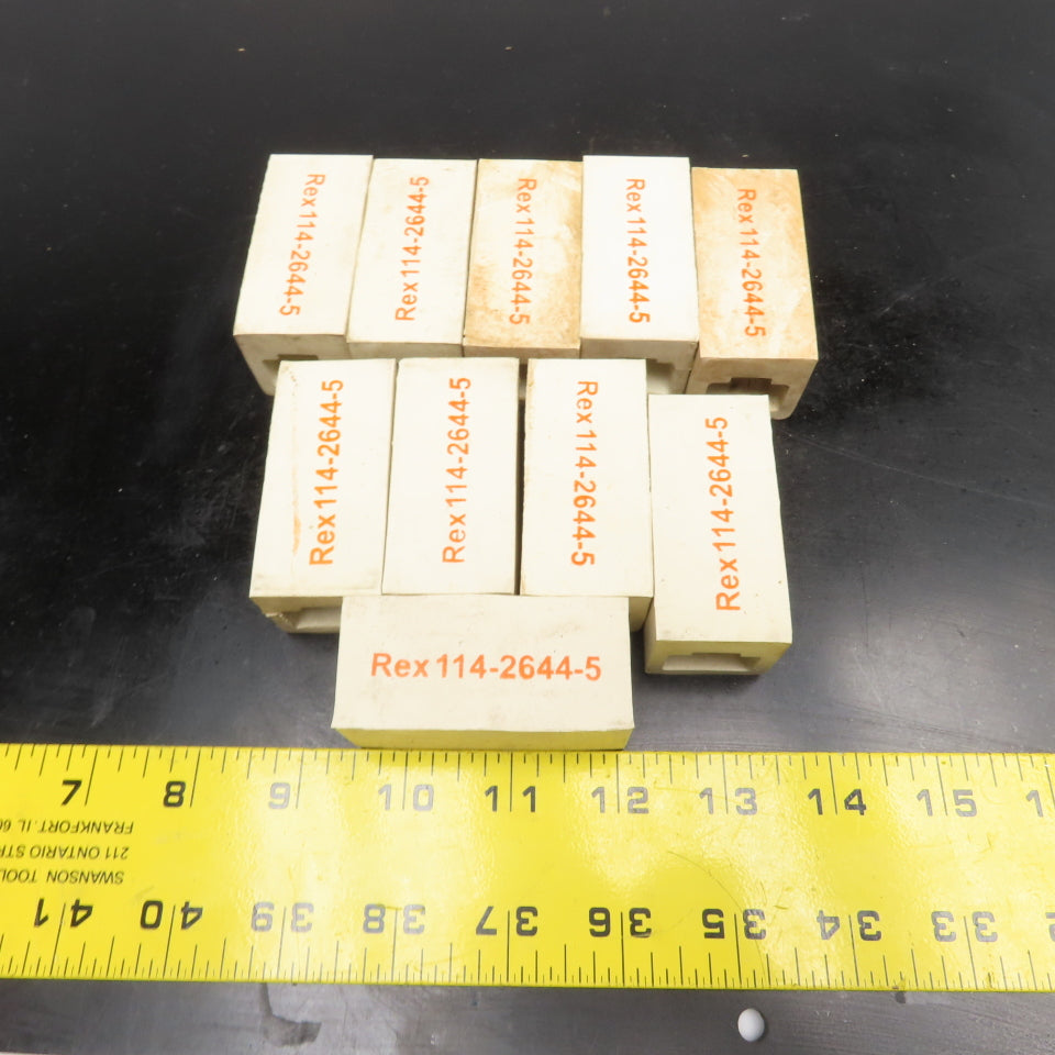 Rexnord 114-2644-5 Gripper 1757 2.55" D Shaped Mat Top Side Grip Lot Of 10