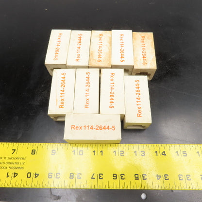 Rexnord 114-2644-5 Gripper 1757 2.55" D Shaped Mat Top Side Grip Lot Of 10