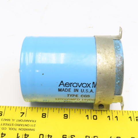 Aerovox CGS124U015X4C3PL 120000MFC 15VDC Capacitor