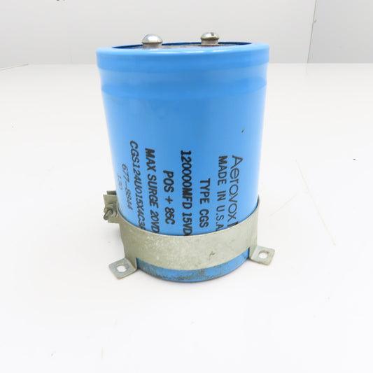 Aerovox CGS124U015X4C3PL 120000MFC 15VDC Capacitor