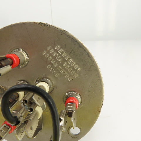 DEW5E883 Flanged Immersion Heater 480V 9000W 220V 5670W 10" Long