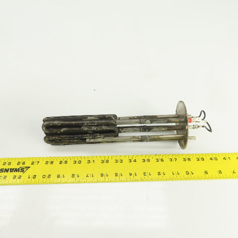 DEW5E883 Flanged Immersion Heater 480V 9000W 220V 5670W 10" Long