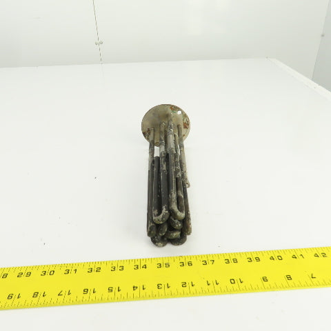 DEW5E883 Flanged Immersion Heater 480V 9000W 220V 5670W 10" Long