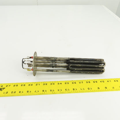 DEW5E883 Flanged Immersion Heater 480V 9000W 220V 5670W 10" Long