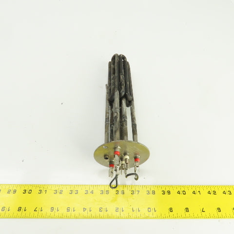 DEW5E883 Flanged Immersion Heater 480V 9000W 220V 5670W 10" Long