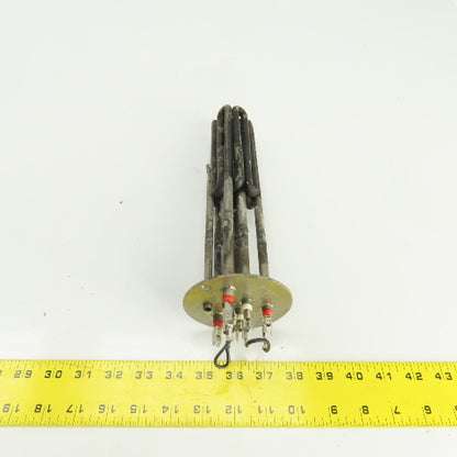 DEW5E883 Flanged Immersion Heater 480V 9000W 220V 5670W 10" Long