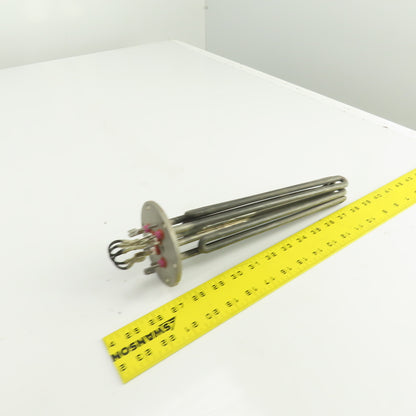 Heatwell Flanged Immersion Heater 480V 12000W 415V 9000W 220V 7500W 10-3/4" L