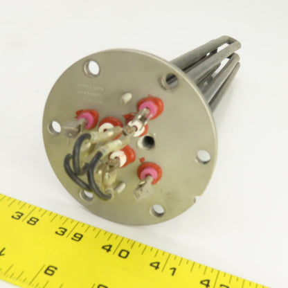 Heatwell Flanged Immersion Heater 480V 12000W 415V 9000W 220V 7500W 10-3/4" L