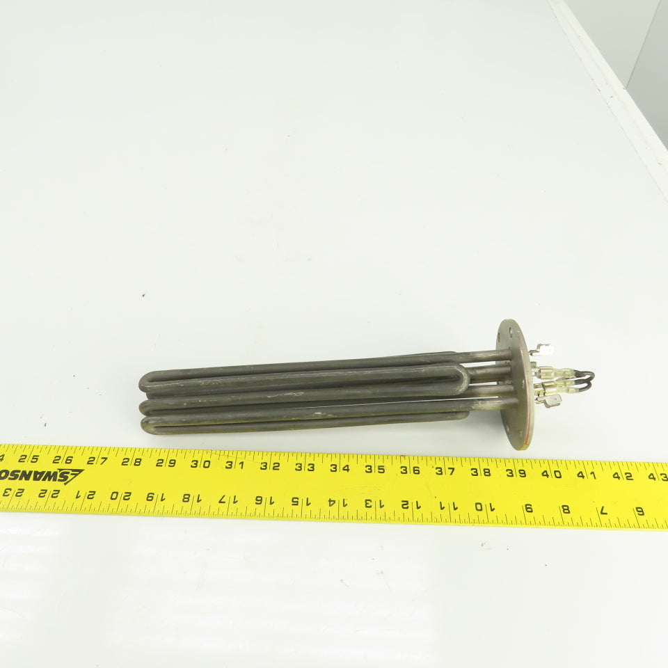 Heatwell Flanged Immersion Heater 480V 12000W 415V 9000W 220V 7500W 10-3/4" L