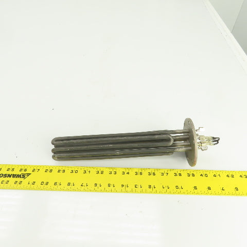 Heatwell Flanged Immersion Heater 480V 12000W 415V 9000W 220V 7500W 10-3/4" L