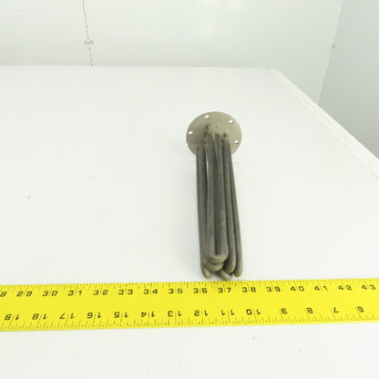 Heatwell Flanged Immersion Heater 480V 12000W 415V 9000W 220V 7500W 10-3/4" L