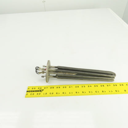 Heatwell Flanged Immersion Heater 480V 12000W 415V 9000W 220V 7500W 10-3/4" L