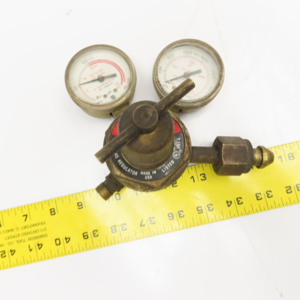 AGA 250-15-300 Single Stage Compressed Gas Acetylene Regulator 350PSI