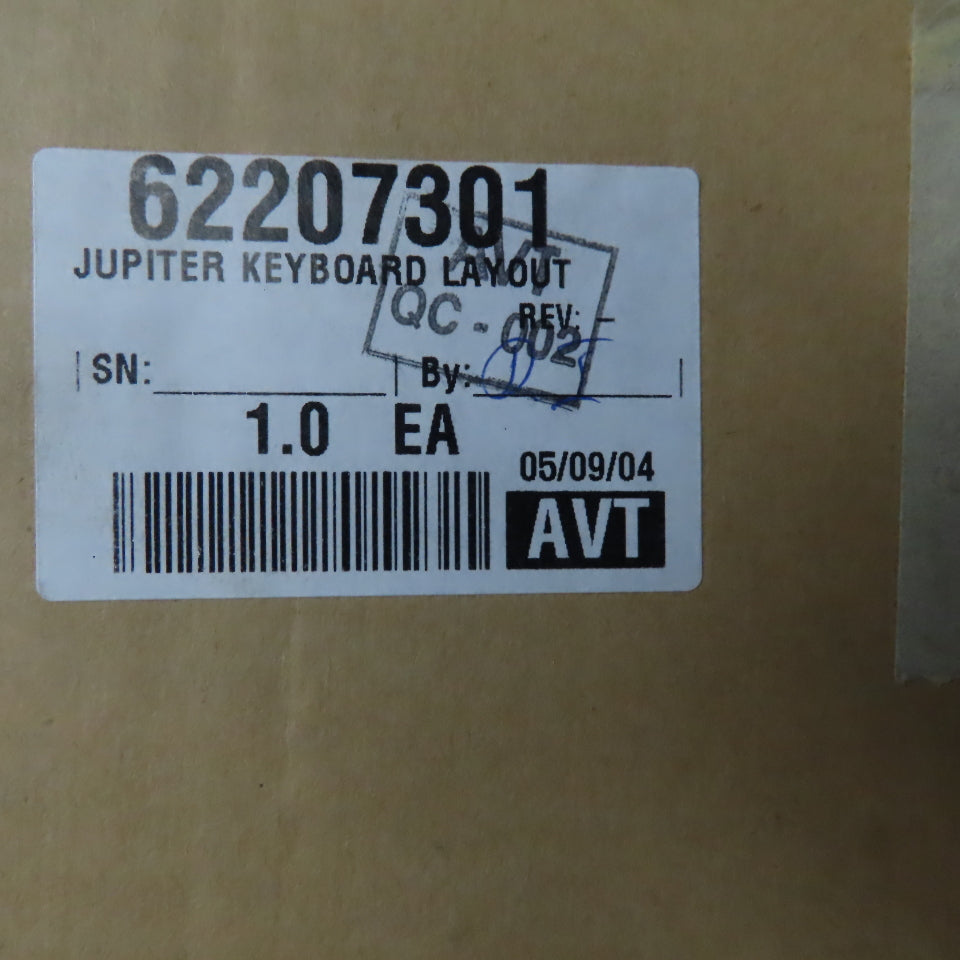 Advanced Vision Technology AVT 62207301 Jupiter Keyboard Layout Replacement