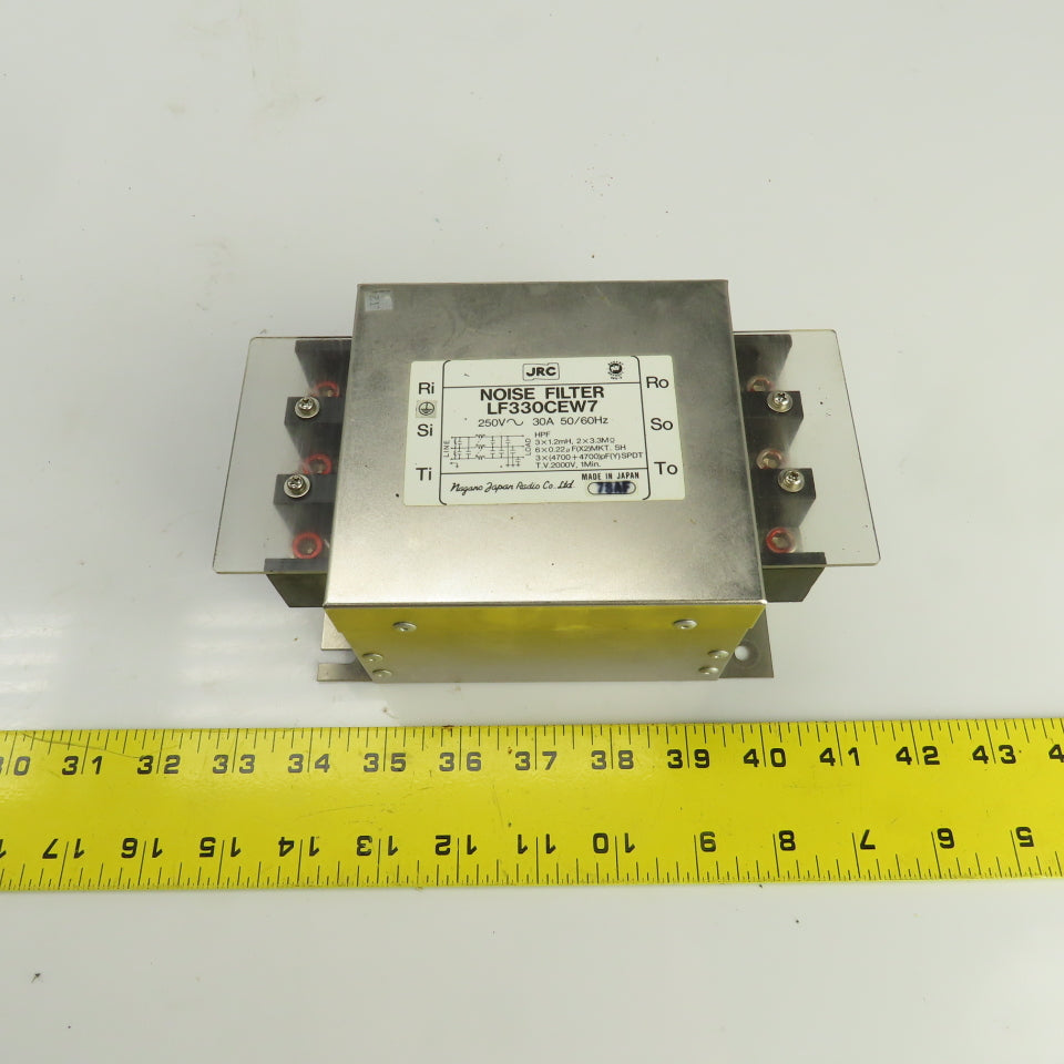 JRC LF330CEW7 250VAC 30A 50/60HZ Noise Filter