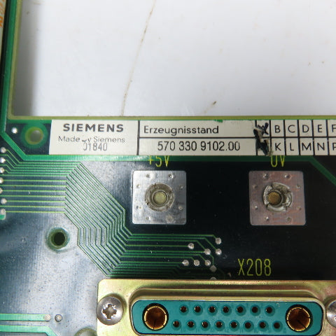 Siemens 6FX1133-0BB01 Sinumerik PLC Card Slot Back Plane Mother Board
