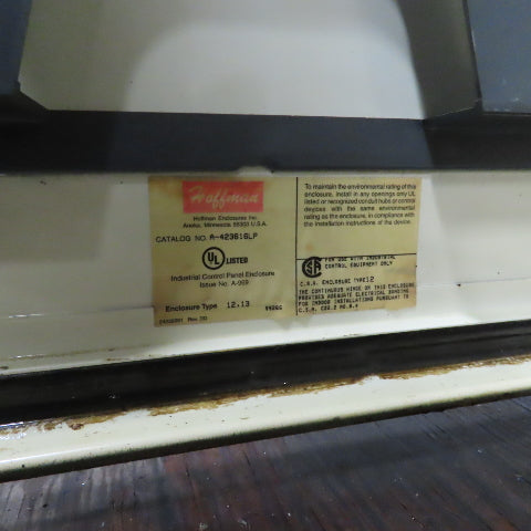 Hoffman A-423616LP 42 x 32" x 16" Wall Mount Electrical Enclosure W/Backplate