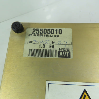 Advanced Vision Technology AVT 25505010 IPB System Ver 1.1 Parts or Repair Lot/2