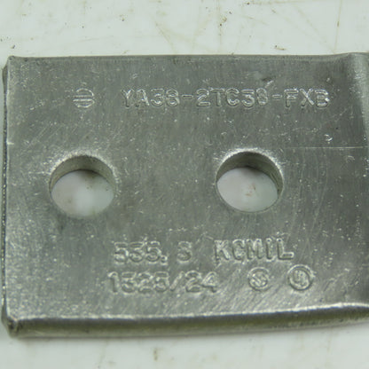 Burndy YA38-2N-FXB COPPER COMPRESSION LUG 2 HOLE 535.3 KCMIL Pink Lot of 2