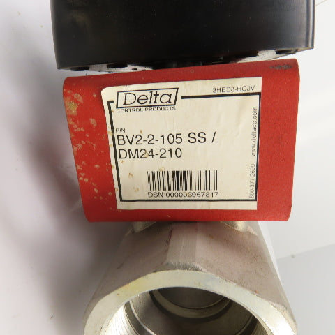Delta Control DM24-210 BV2-2-105 SS 24V Electric Actuator W/Stainless Ball Valve