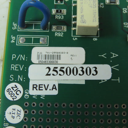 Advanced Vision Technology 25500303 Rev A PC-Y Controller Board Card Ver: 3.4 R5