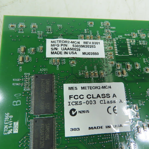 Matrox Meteor2-MC/4 Rev 0301 Frame Graper Card Board PCB