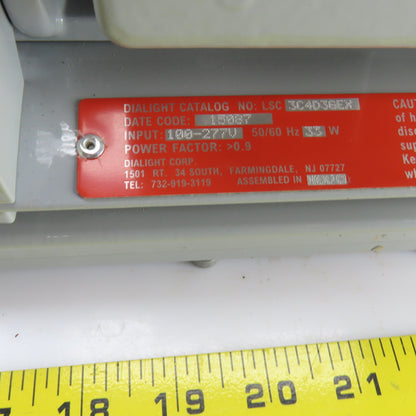Dialight LSC3C4D3GEX SafeSite 2' LED Linear Light Fixture Hazardous Loc 100-277V