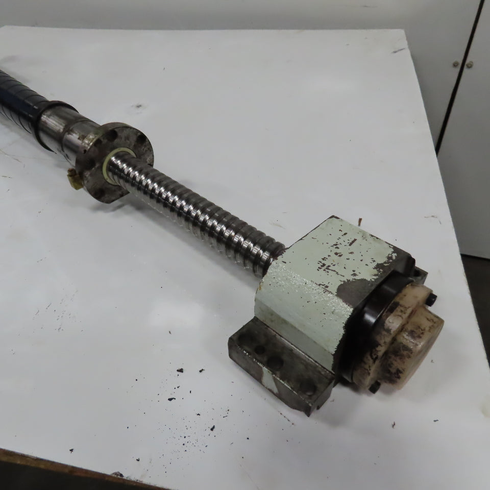 40mm Single Start Ball Screw And Nut Assembly Approx. 31-1/2" Travel 50" OAL