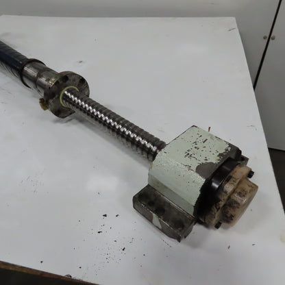 40mm Single Start Ball Screw And Nut Assembly Approx. 31-1/2" Travel 50" OAL