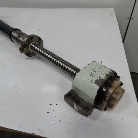 40mm Single Start Ball Screw And Nut Assembly Approx. 31-1/2" Travel 50" OAL