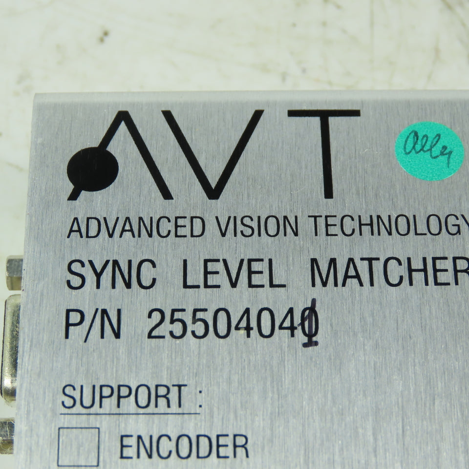 Advanced Vision Technology 25504041 Rev.1.05 Sync Level Matcher Dev. 5V