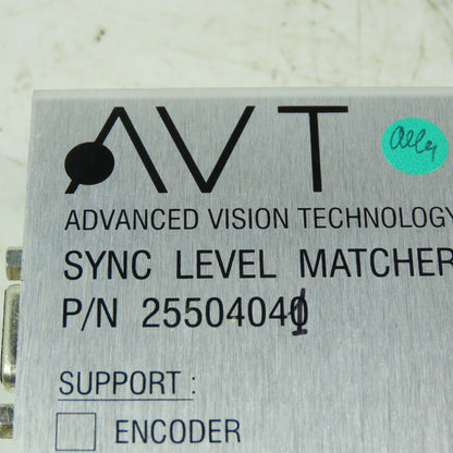 Advanced Vision Technology 25504041 Rev.1.05 Sync Level Matcher Dev. 5V