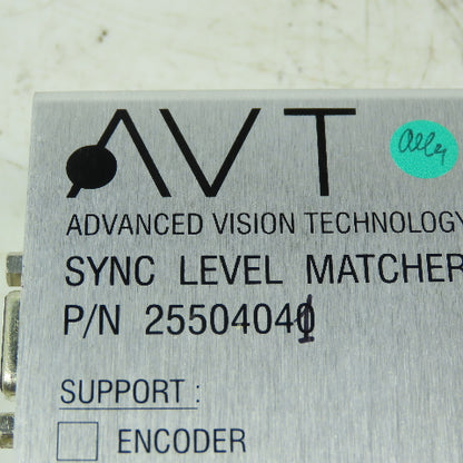 Advanced Vision Technology 25504041 Rev.1.05 Sync Level Matcher Dev. 5V
