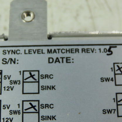 Advanced Vision Technology 25504041 Rev.1.05 Sync Level Matcher Dev. 5V
