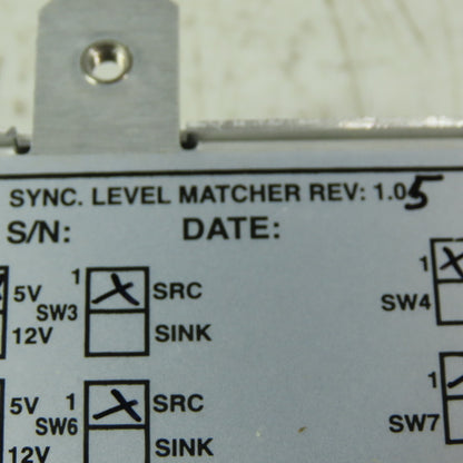Advanced Vision Technology 25504041 Rev.1.05 Sync Level Matcher Dev. 5V