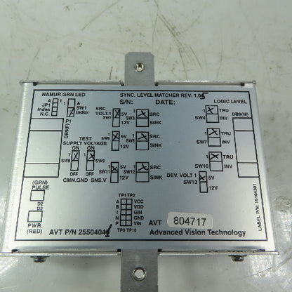 Advanced Vision Technology 25504041 Rev.1.05 Sync Level Matcher Dev. 5V