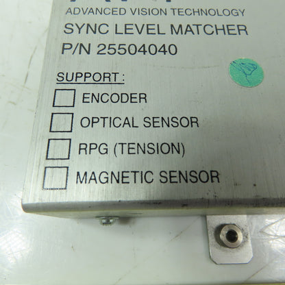 Advanced Vision Technology 25504040 Rev. 1.04 Sync Level Matcher Switch 13 12V