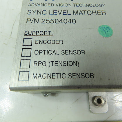 Advanced Vision Technology 25504040 Rev. 1.04 Sync Level Matcher Switch 13 12V
