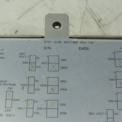 Advanced Vision Technology 25504040 Rev. 1.04 Sync Level Matcher Switch 13 12V