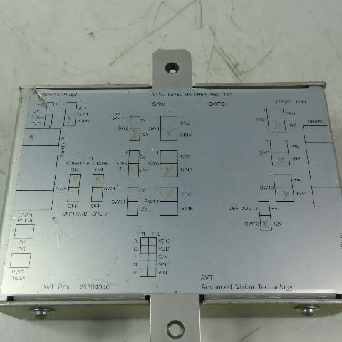 Advanced Vision Technology 25504040 Rev. 1.04 Sync Level Matcher Switch 13 12V