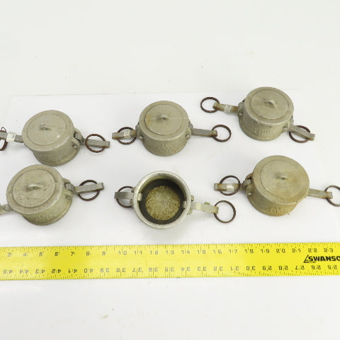 Kamlok MS-27028 2-1/2" Aluminum Dust Cap Lot Of 6
