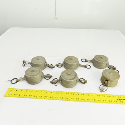 Kamlok MS-27028 2-1/2" Aluminum Dust Cap Lot Of 6
