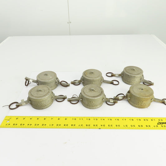 Kamlok MS-27028 2-1/2" Aluminum Dust Cap Lot Of 6