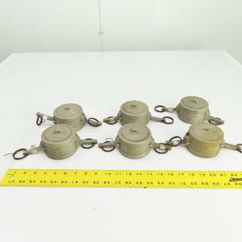 Kamlok MS-27028 2-1/2" Aluminum Dust Cap Lot Of 6