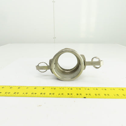 PT 30-D 11917 3" Female x 3" Female Stainless Steel Camlock Coupler Adapter