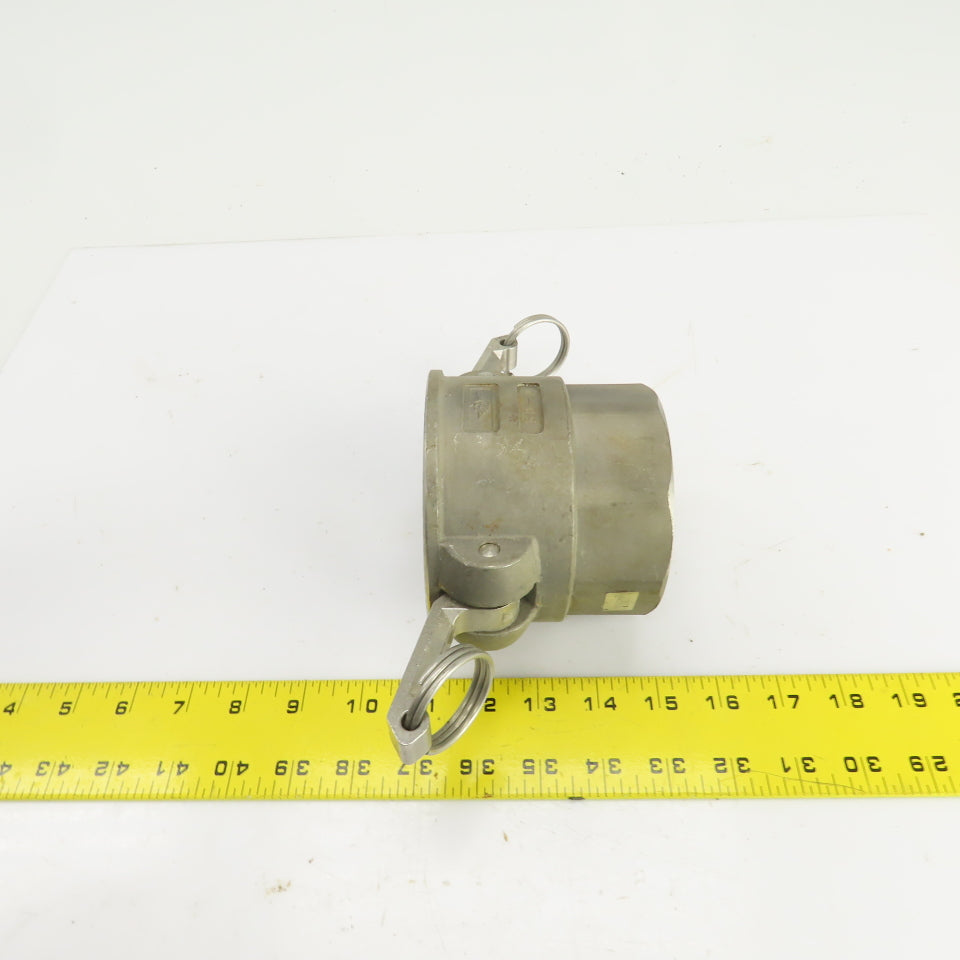 PT 30-D 11917 3" Female x 3" Female Stainless Steel Camlock Coupler Adapter